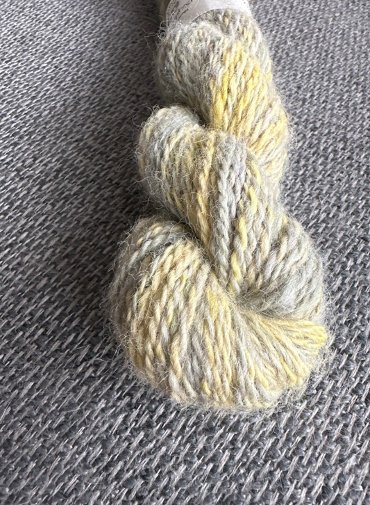 Hand Spun - Green/Yellow DK Alpaca Yarn