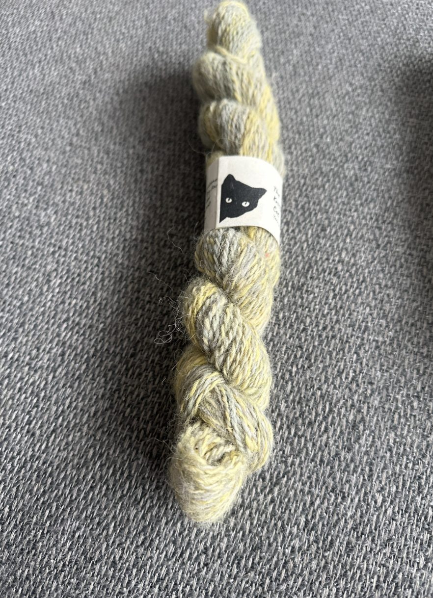 Hand Spun - Green/Yellow DK Alpaca Yarn