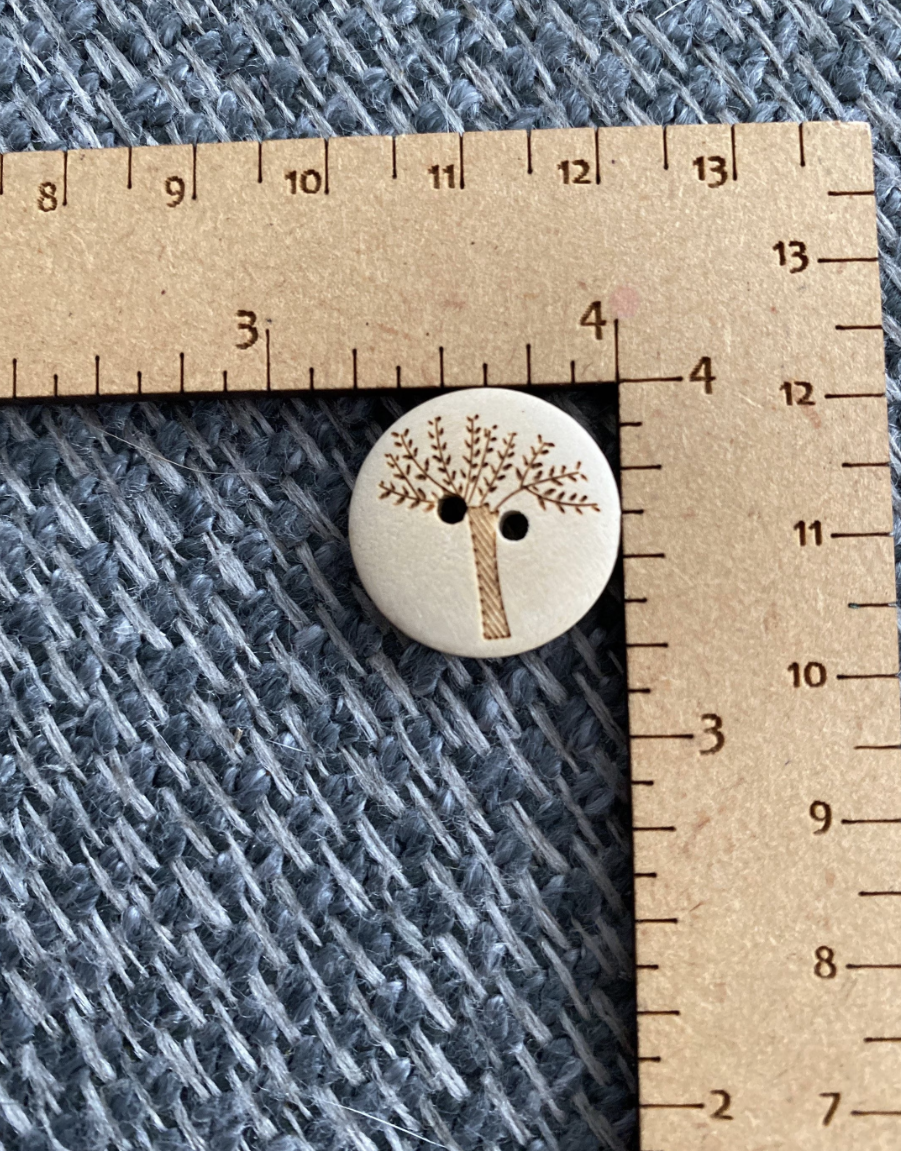 Wooden Tree Buttons (10pcs)