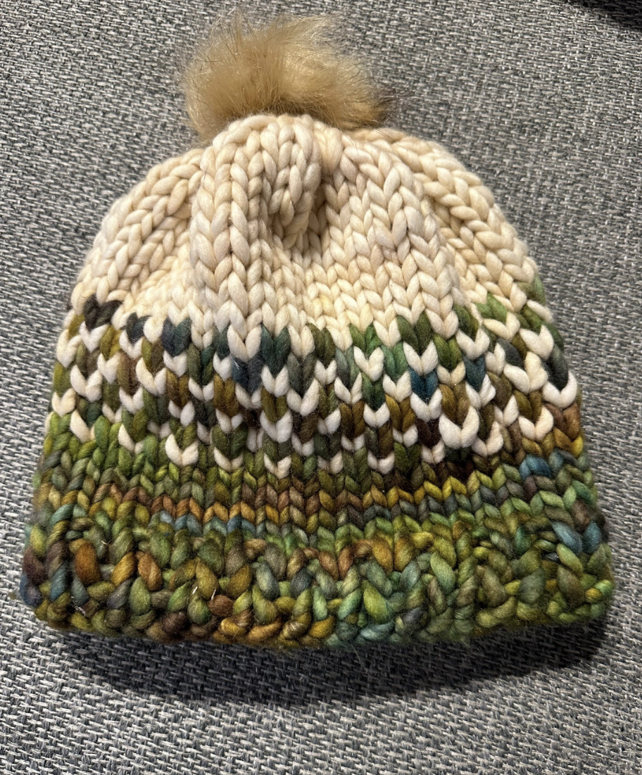 Hand Knit Thick Wool Hat
