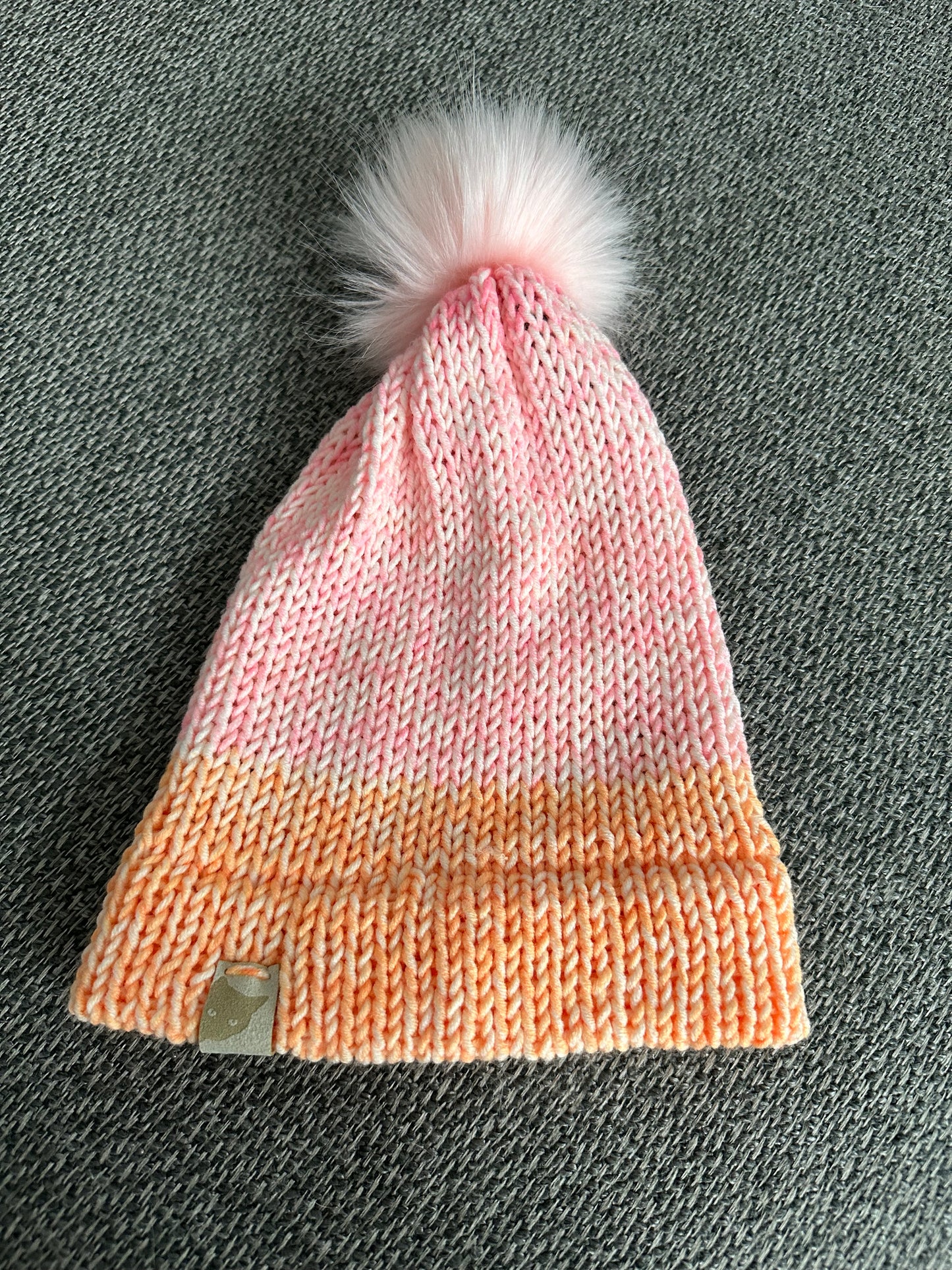 Hand Made Recycled Cotton Hat - Pinks