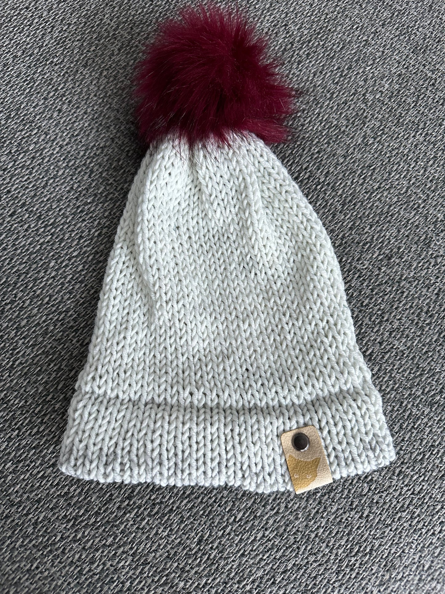 Hand Made Recycled Cotton Hat - Greys