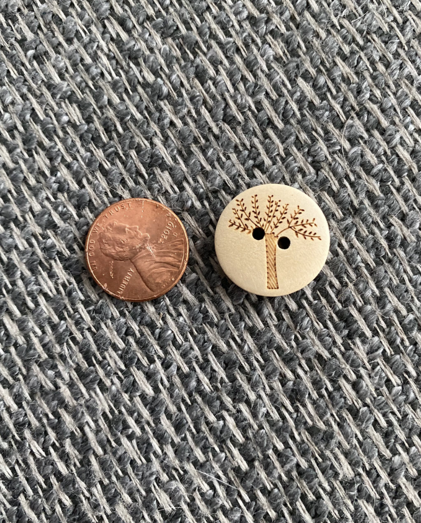 Wooden Tree Buttons (10pcs)
